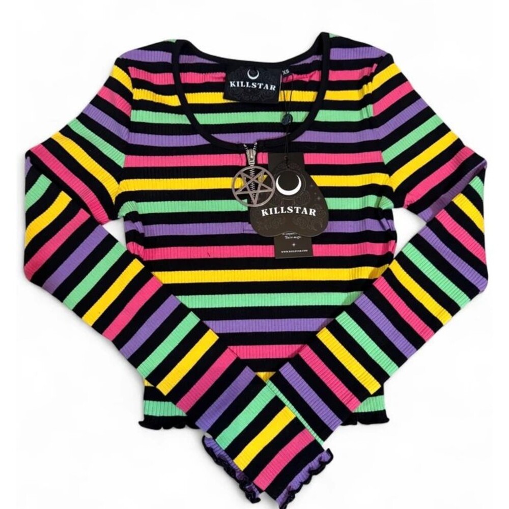 Killstar Nikiko Ribbed Long Sleeve Top